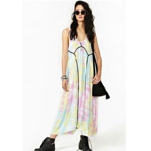 One Teaspoon Boho Festival Tye Dye Maxi Dress sz S